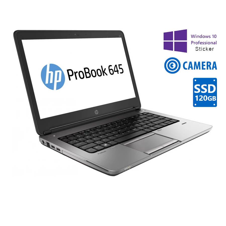 "HP ProBook 645G1 AMD A4-5150M/14""/4GB/120GB SSD/DVD/Camera/10P Grade A Refurbished Laptop"
