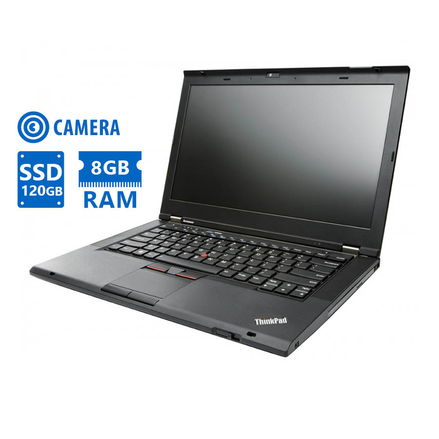 "Lenovo (B) ThinkPad T430s i5-3320M/14""/8GB/120GB SSD/DVD/Camera/7P Grade B Refurbished Laptop"