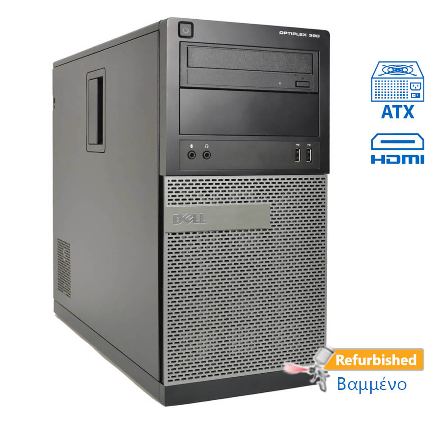 Dell 390 Tower i3-2100/4GB DDR3/250GB/DVD/7P Grade A+ Refurbished PC