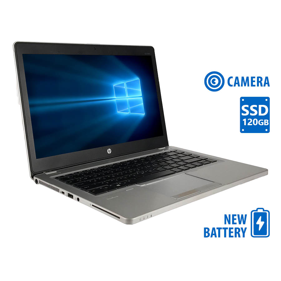 "HP Folio 9470M i5-3437U/14""/4GB/120GB SSD/No ODD/Camera/New Battery/7P Grade A Refurbished Laptop"
