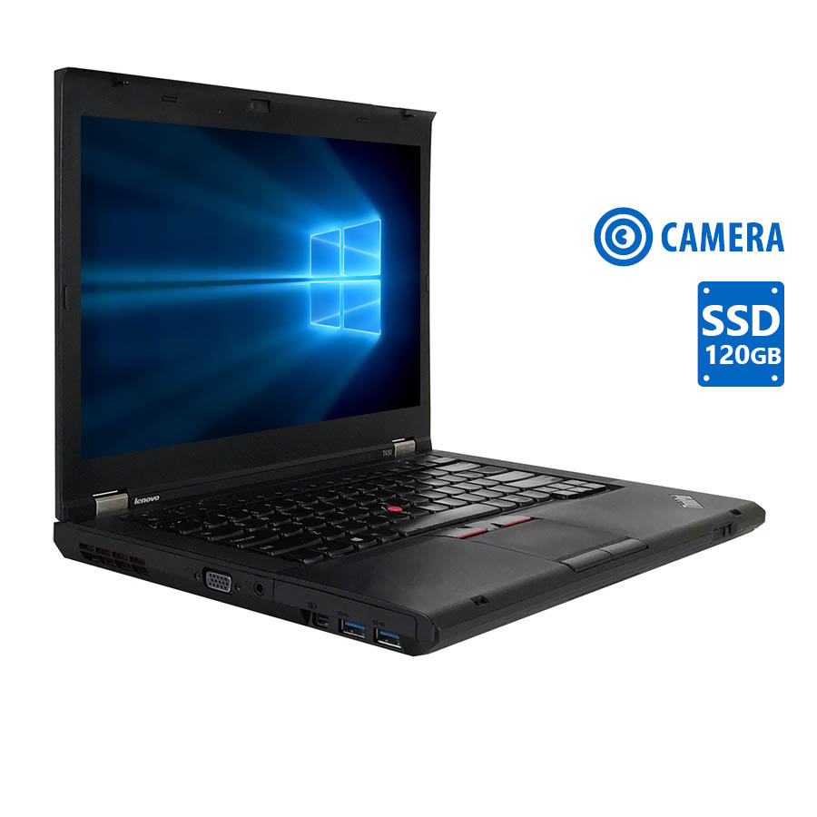 "Lenovo ThinkpPad T430 i5-3320M/14""/4GB/120GB SSD/DVD/Camera/7P Grade A Refurbished Laptop"