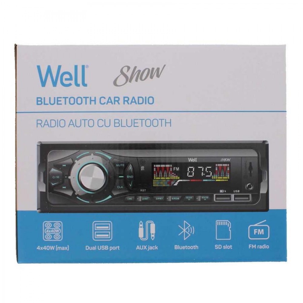 Well Ραδιόφωνο αυτοκινήτου με Bluetooth RADIO-CAR-SHOW-WL