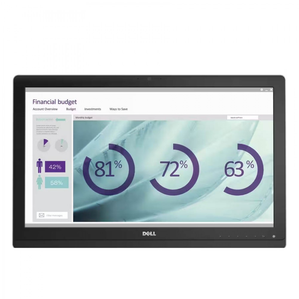 Used Monitor UZ2315Hx LED/Dell/23``FHD/w/Camera/1920x1080/Wide/Silver/Black/w/Speakers/No Stand/D-SU