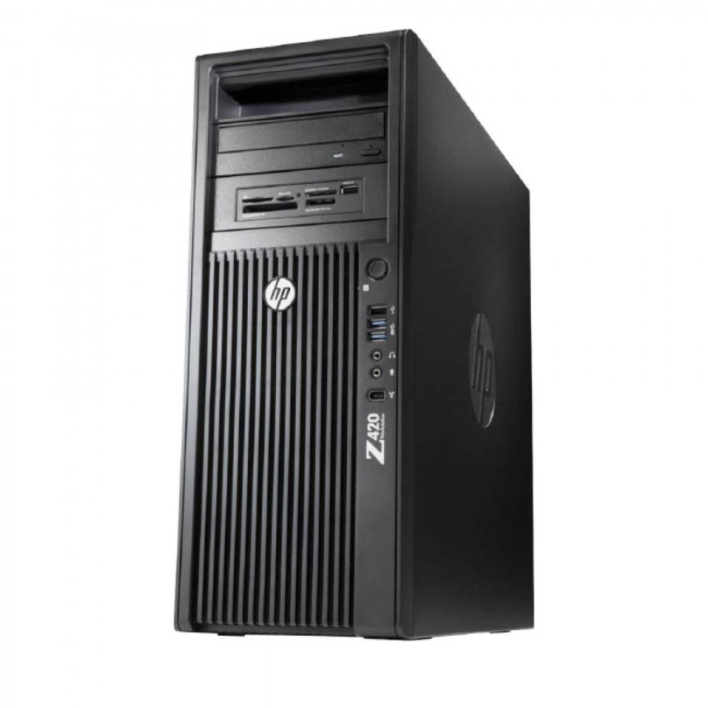 HP Z420 Tower Xeon E5-1620v2(4-Cores)/8GB DDR3/500GB/ATI 2GB/DVD/8P Grade A+ Workstation Refurbished