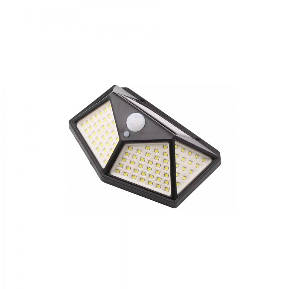 Ηλιακό Επιτοίχιο φωτιστικό 100 LED με αισθητήρα κίνησης αδιάβροχο ΒΚ-100