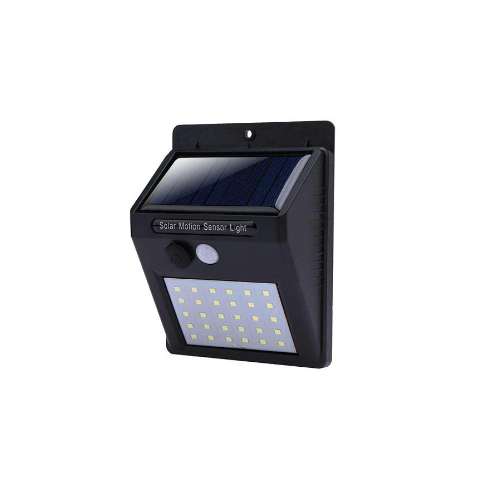 Ηλιακό Επιτοίχιο φωτιστικό 30 LED με αισθητήρα κίνησης αδιάβροχο