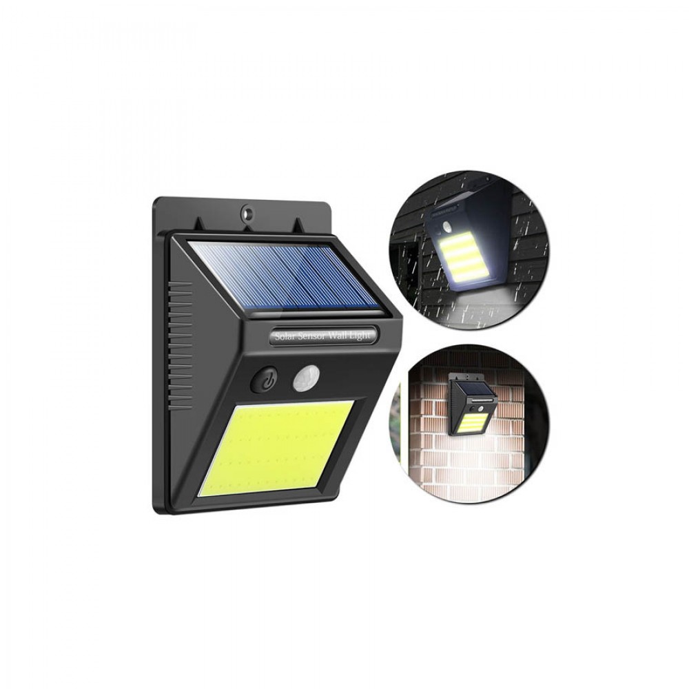 Ηλιακό Επιτοίχιο φωτιστικό 48 LED με αισθητήρα κίνησης αδιάβροχο