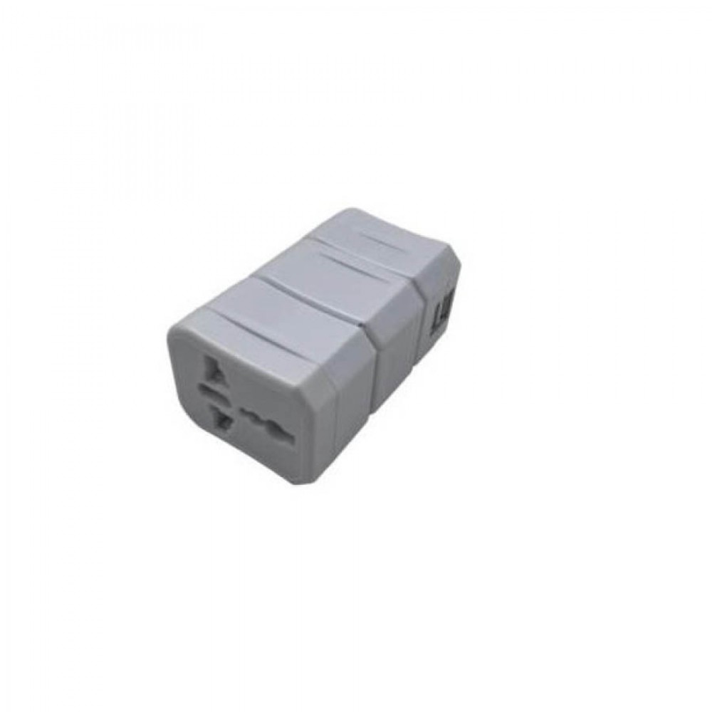 Universal travel adapter με 2 USB USA, AU, UK σε EU schuko Well ADAPT-PLUG-UNIV/2USB/WE-WL