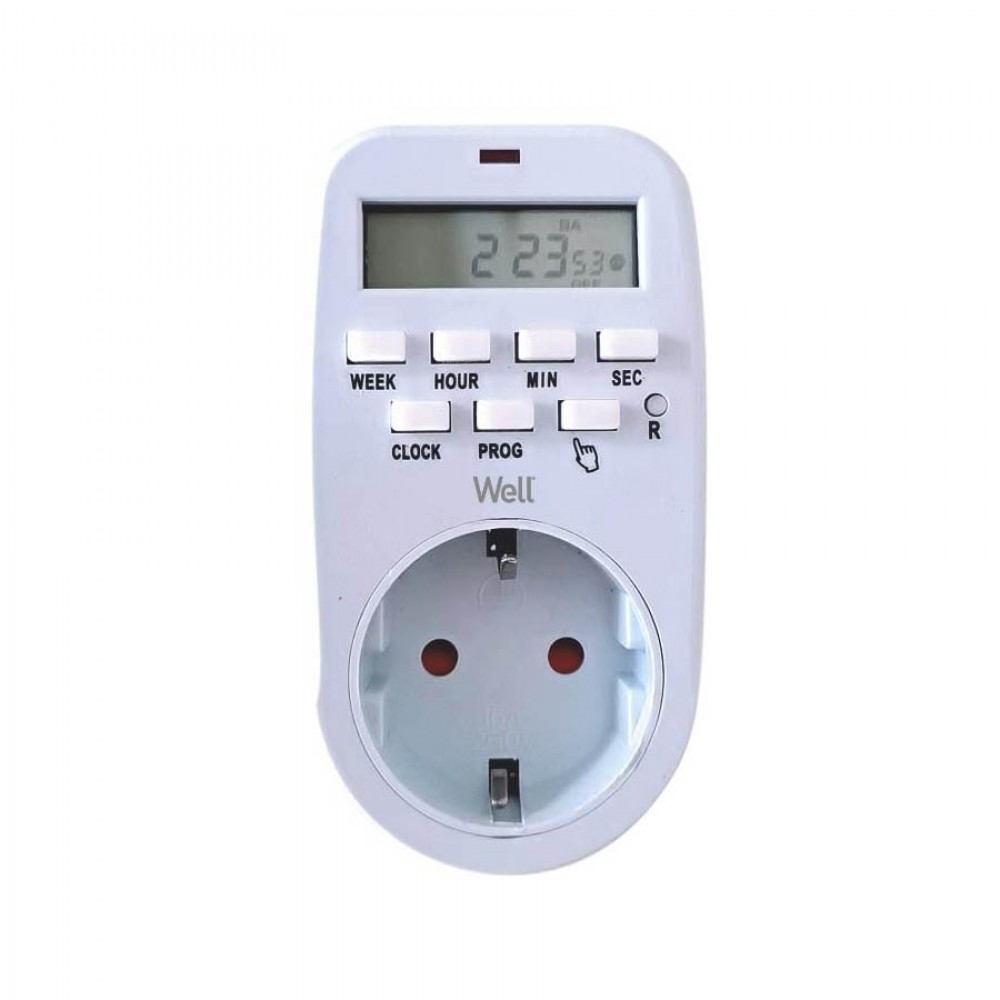 Ψηφιακός  Χρονοδιακόπτης Εσωτερικού Χώρου Well TIMER-DIG-01-WL