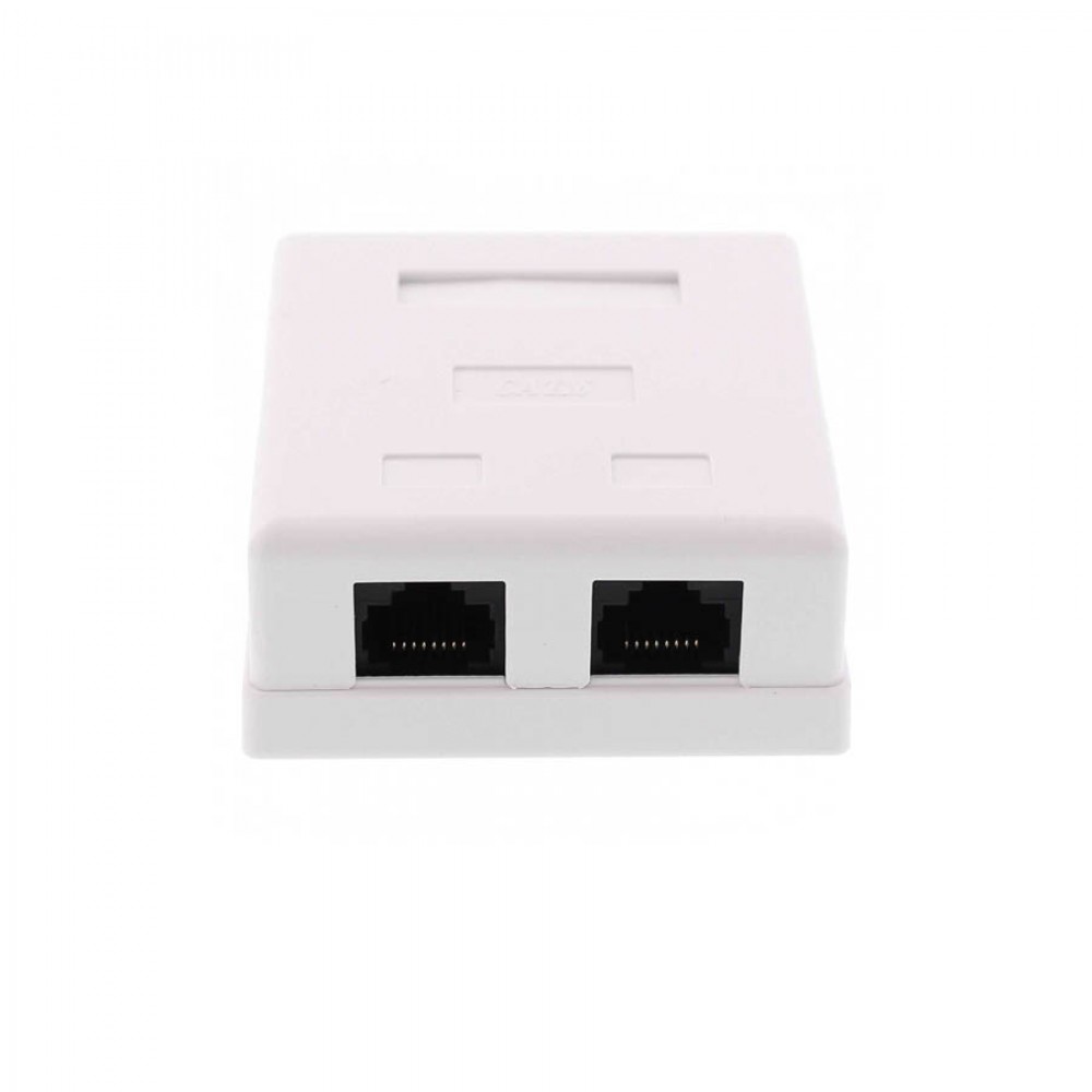 Πριζα Cat6 2 Port Well LANBOX-SM-U6x2-WL