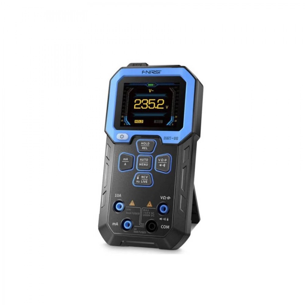 Έξυπνο ψηφιακό πολύμετρο, έγχρωμη οθόνη, μετρητής τάσης, λειτουργία εγγραφής, NCV, AC/DC 10A, FNIRSI