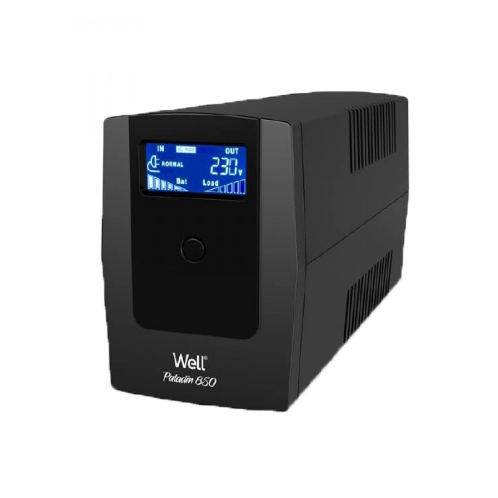 UPS 850VA Well LINE INTERACTIVE w/Display & AVR UPS-LINT-PALADIN850-WL