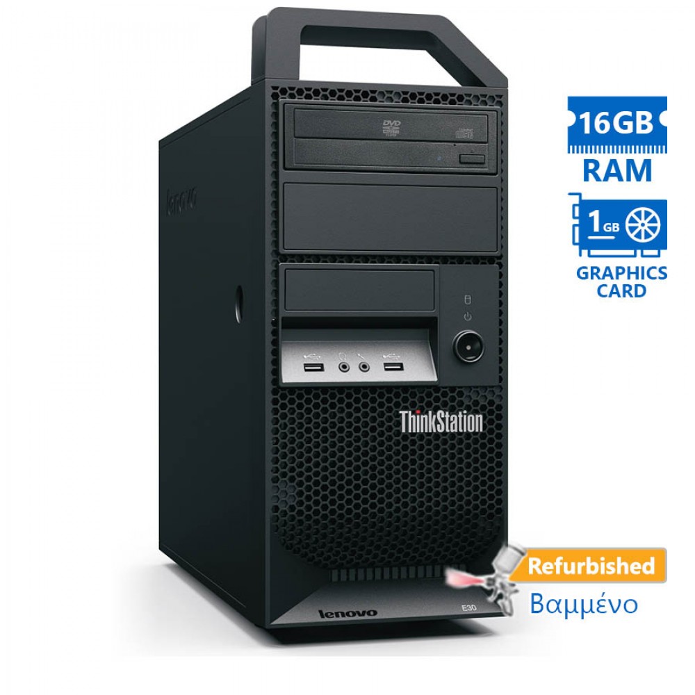 Lenovo Thinkstation E31 Tower Xeon E3-1220v2/16GB DDR3/500GB/Nvidia 1GB/DVD/7P Grade A+ Workstation 