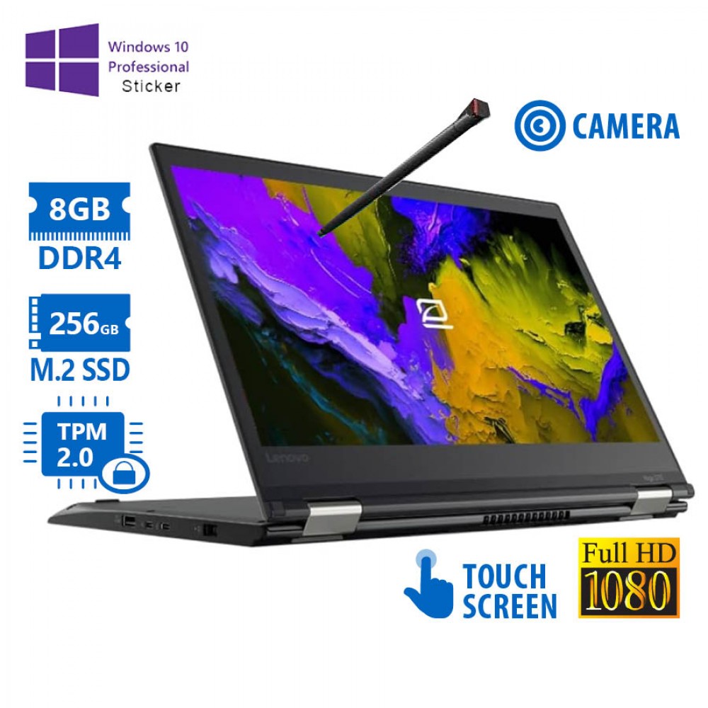 Lenovo (B) ThinkPad Yoga 370 Hybrid 2-in-1 i5-7200U/13.3``FHD Touchscreen/8GB DDR4/256GB M.2 SSD/No 