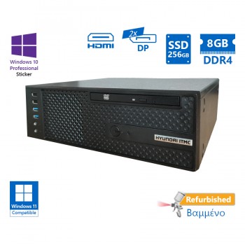 OEM Hyundai B560 SFF i5-11400/8GB DDR4/256GB SSD/DVD/10P Grade A+ Refurbished PC