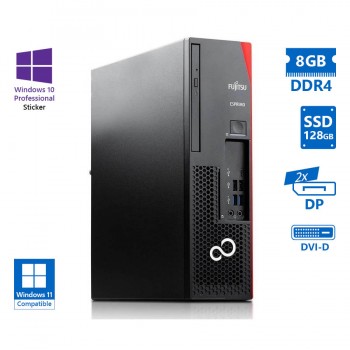 Fujitsu D738 SFF i3-9100/8GB DDR4/128GB SSD/DVD/10P Grade A Refurbished PC