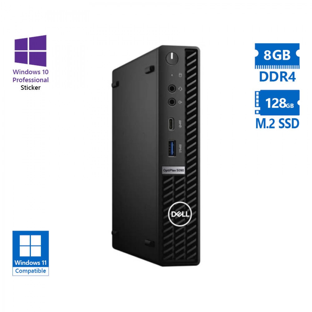 Dell Optiplex 5090 DM i3-10105T/8GB DDR4/128GB M.2 SSD/No ODD/10P Grade A Refurbished PC
