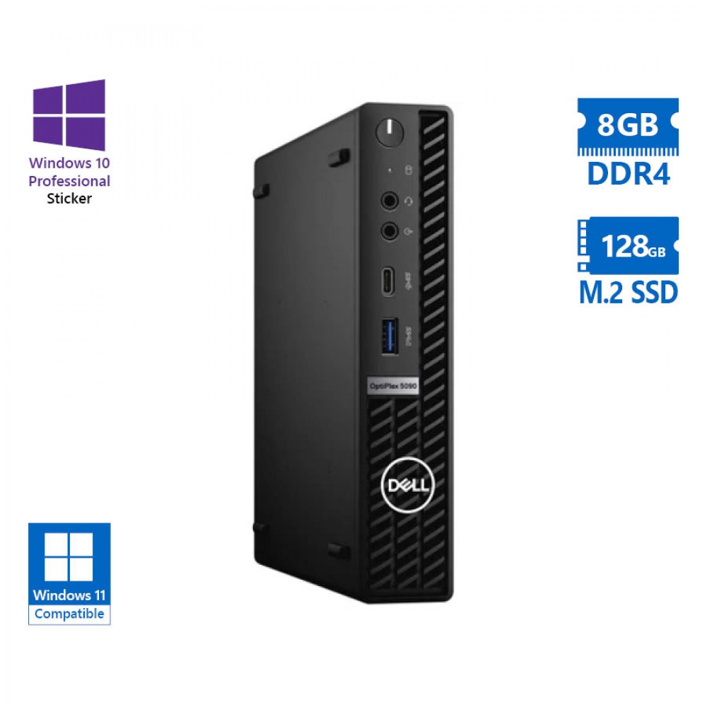 Dell Optiplex 5090 DM i3-10100T/8GB DDR4/128GB M.2 SSD/No ODD/10P Grade A Refurbished PC