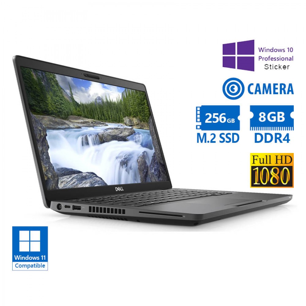 Dell Latitude 5400 i5-8365U/14``FHD/8GB DDR4/256GB M.2 SSD/No ODD/Camera/10P Grade A Refurbished Lap